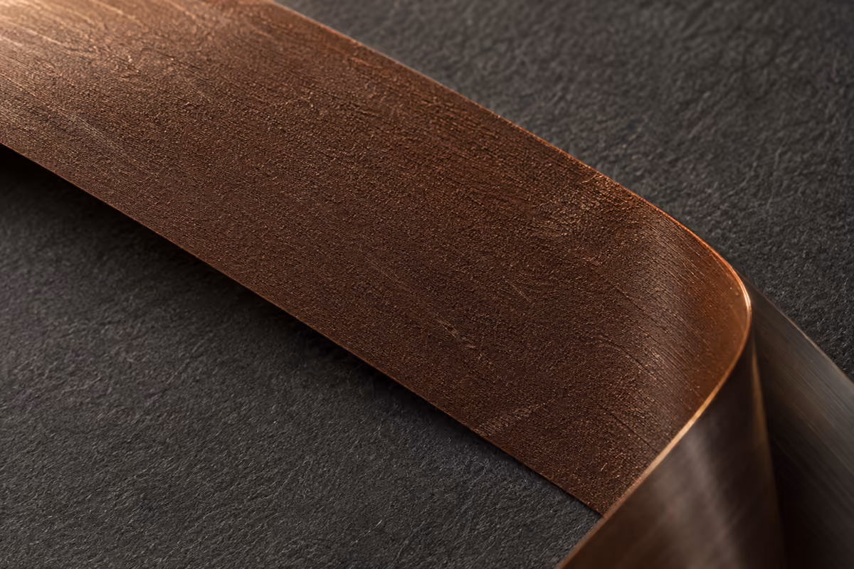 Interpretive macro illustration of a brown magnetic coating